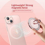 Glitter Magnetic Ring Holder Stand 360° Rotating Phone Grip Finger Ring Kickstand