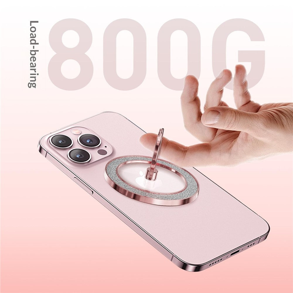 Glitter Magnetic Ring Holder Stand 360° Rotating Phone Grip Finger Ring Kickstand