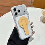BP-1RH Magnetic Phone Stand PU Leather Push-Pull Ring Holder Foldable Grip for Smartphone