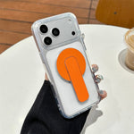 BP-1RH Magnetic Phone Stand PU Leather Push-Pull Ring Holder Foldable Grip for Smartphone