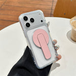 BP-1RH Magnetic Phone Stand PU Leather Push-Pull Ring Holder Foldable Grip for Smartphone
