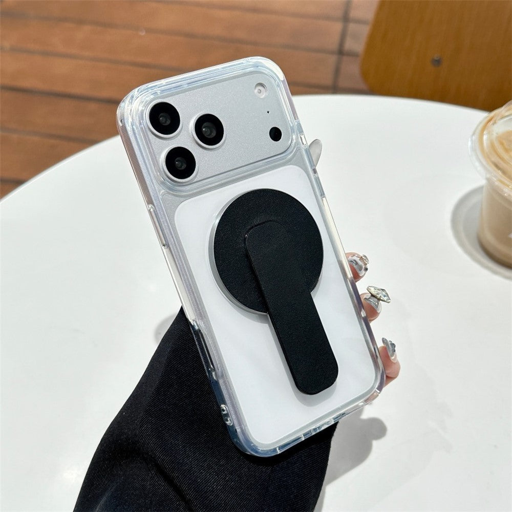 BP-1RH Magnetic Phone Stand PU Leather Push-Pull Ring Holder Foldable Grip for Smartphone