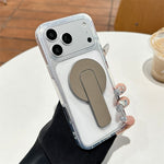 BP-1RH Magnetic Phone Stand PU Leather Push-Pull Ring Holder Foldable Grip for Smartphone