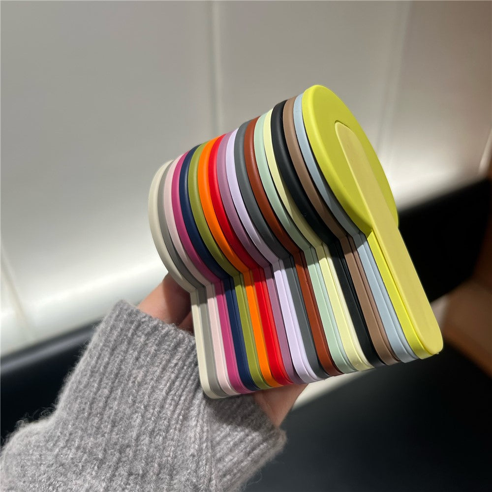 BP-1R Push-Pull Magnetic Phone Stand Ring Holder Skin Touch Finger Ring Strap Kickstand