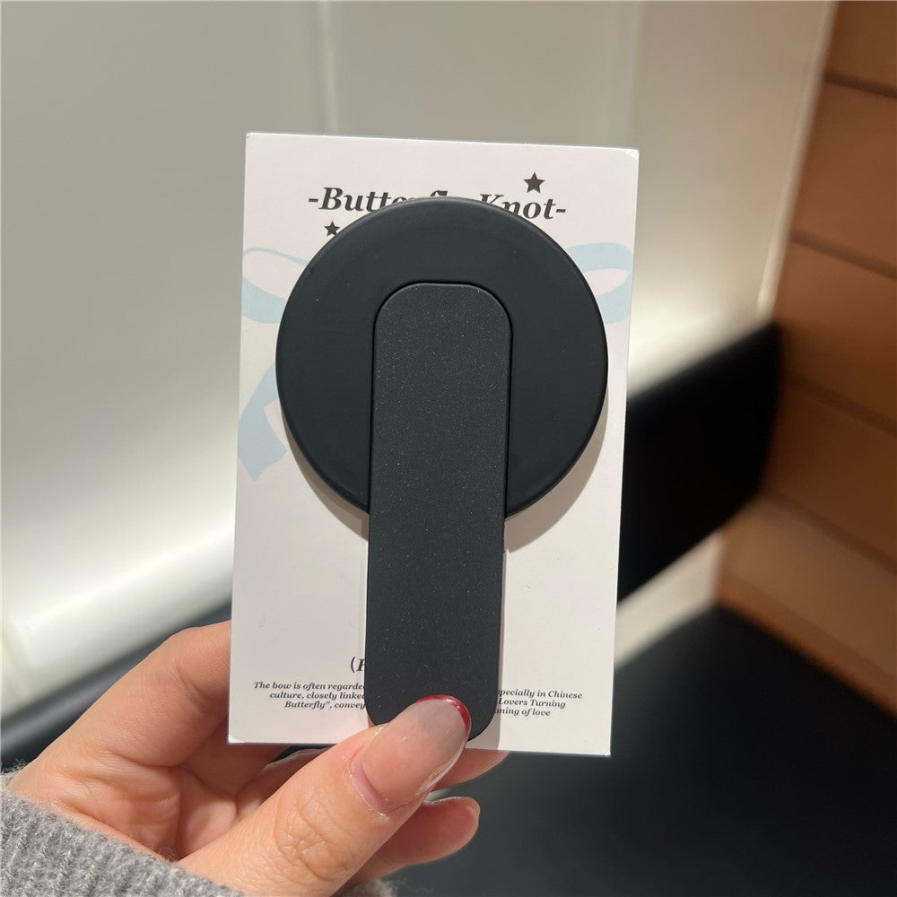 BP-1R Push-Pull Magnetic Phone Stand Ring Holder Skin Touch Finger Ring Strap Kickstand