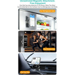 COTECI BS-038 Magnetic Phone Grip Holder Three-Ring Dual-Sided Adjustment Aluminum Alloy Stand for Desktop Refrigerator Car