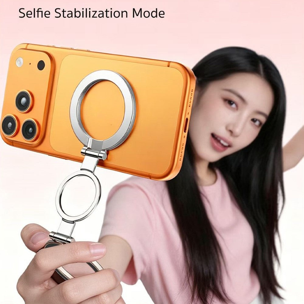 COTECI BS-038 Magnetic Phone Grip Holder Three-Ring Dual-Sided Adjustment Aluminum Alloy Stand for Desktop Refrigerator Car