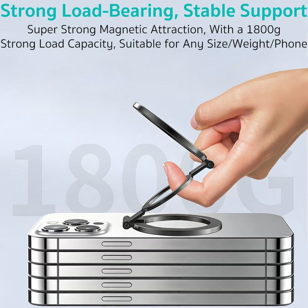 COTECI BS-038 Magnetic Phone Grip Holder Three-Ring Dual-Sided Adjustment Aluminum Alloy Stand for Desktop Refrigerator Car