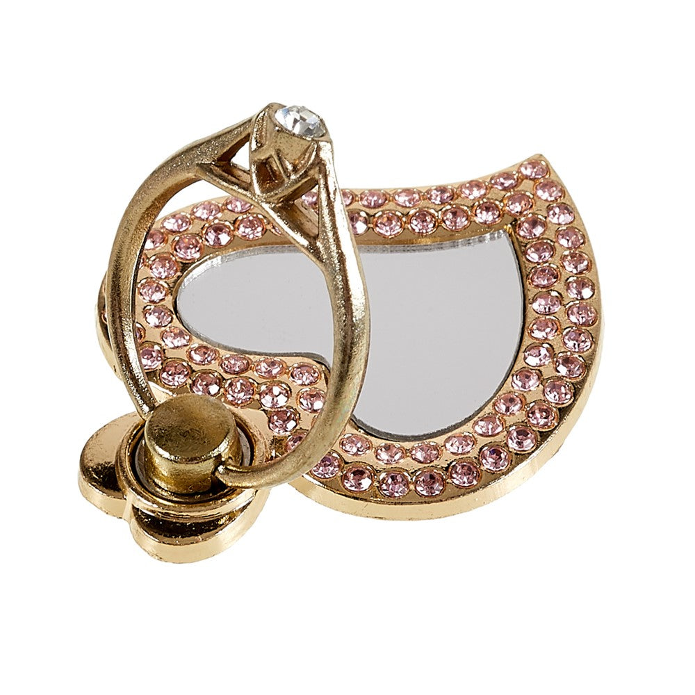Mirror Finger Ring Holder Metal Cell Phone Grip Bracket Rotation Finger Ring Kickstand