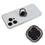 Clover Phone Ring Finger Kickstand Back Stand Holder Bracket Metal Grip Hook  for Smartphone