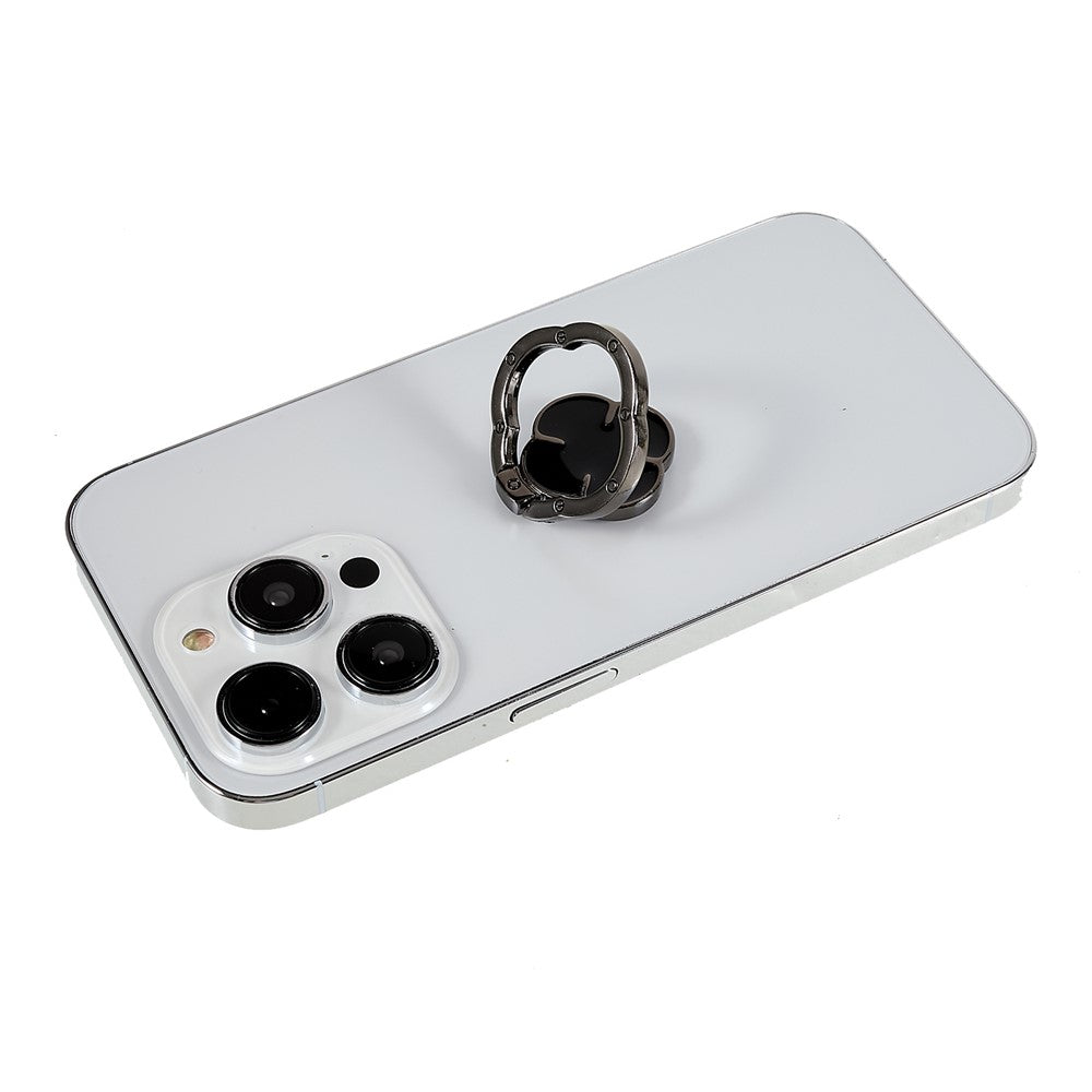 Clover Phone Ring Finger Kickstand Back Stand Holder Bracket Metal Grip Hook  for Smartphone