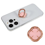 Clover Phone Ring Finger Kickstand Back Stand Holder Bracket Metal Grip Hook  for Smartphone