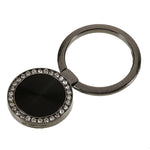 Rhinestone Decor Phone Ring Kickstand Holder CD Veins Rotation Metal Finger Grip Adjustable Cellphone Stand