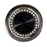 Rhinestone Decor Phone Ring Kickstand Holder CD Veins Rotation Metal Finger Grip Adjustable Cellphone Stand