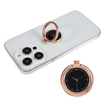Time Clock Stand Holder Rotation Ring Grip Ring Bracket Phone Ring Holder Compatible with Various Smartphones
