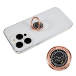 Compass Design Cell Phone Ring Holder Finger Stand Kickstand Metal Grip Holder