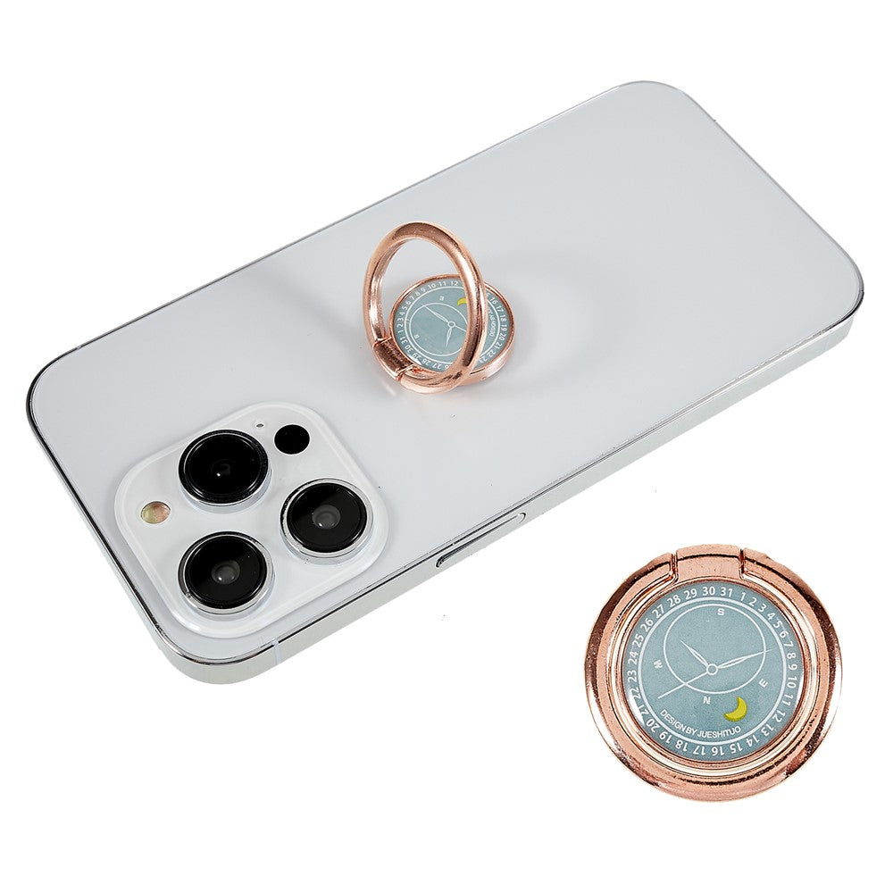 Compass Design Cell Phone Ring Holder Finger Stand Kickstand Metal Grip Holder