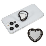 Cell Phone Ring Holder with Mirror Rhinestone Bling Finger Ring Kickstand Phone Grip