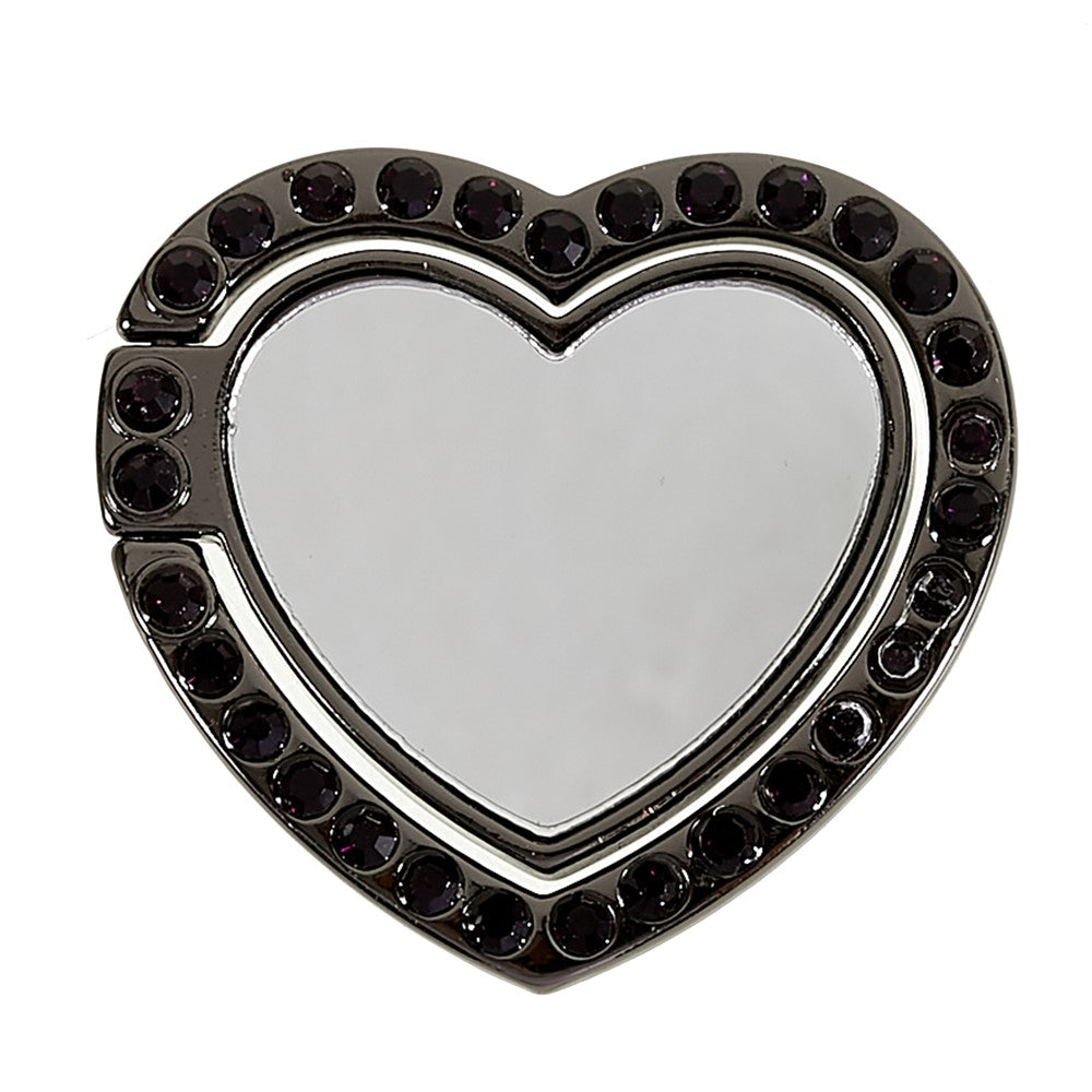 Cell Phone Ring Holder with Mirror Rhinestone Bling Finger Ring Kickstand Phone Grip