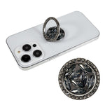 Cell Phone Ring Holder Rhinestone Phone Kickstand Grip Rotation Universal Multi Angle Metal Phone Back Grip