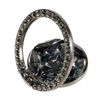 Cell Phone Ring Holder Rhinestone Phone Kickstand Grip Rotation Universal Multi Angle Metal Phone Back Grip