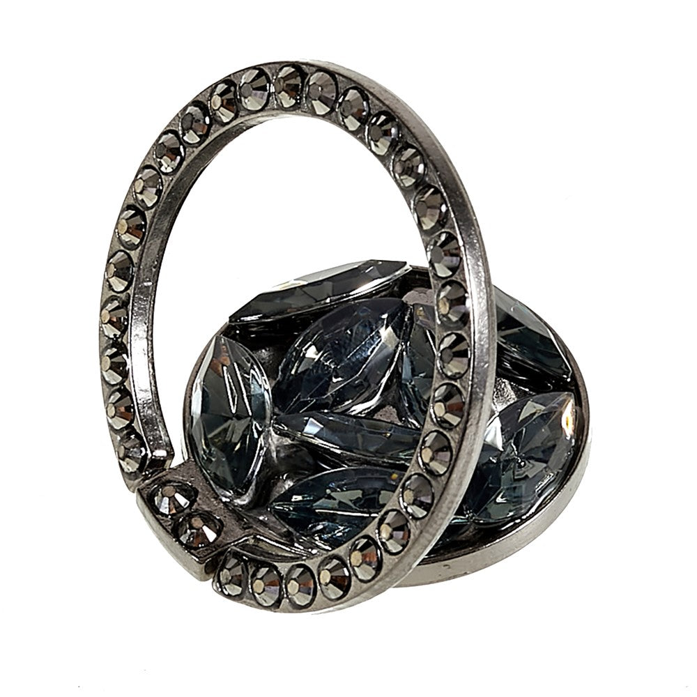 Cell Phone Ring Holder Rhinestone Phone Kickstand Grip Rotation Universal Multi Angle Metal Phone Back Grip