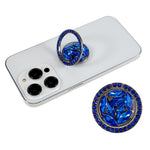 Cell Phone Ring Holder Rhinestone Phone Kickstand Grip Rotation Universal Multi Angle Metal Phone Back Grip