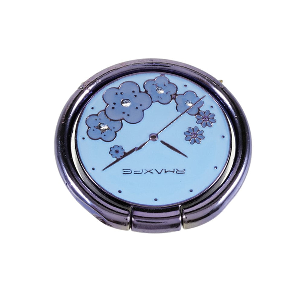 Flower Mobile Phone Ring Kickstand Electroplating Finger Ring Holder Cell Phone Stand Decorated with Rhinestone
