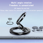 YESIDO C206 Double Ring Zinc Alloy Magnetic Folding Ring Kickstand for Mobile Phone