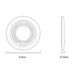 YESIDO C206 Double Ring Zinc Alloy Magnetic Folding Ring Kickstand for Mobile Phone