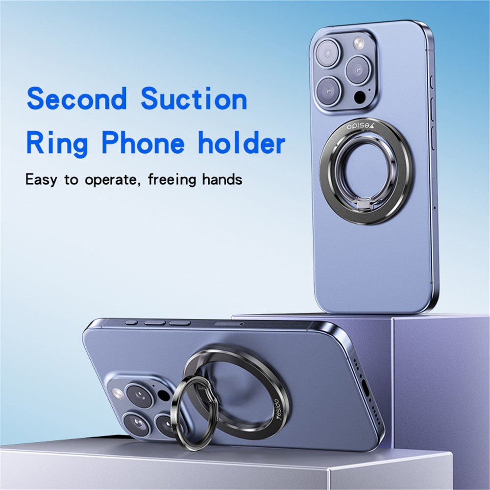 YESIDO C205 Phone Back Double-sided Magnetic Ring Holder Zinc Alloy Kickstand