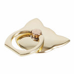 Phone Ring Holder Kickstand Cat Head Shaped Adhesive Metal Phone Bracket