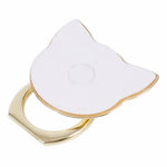 Phone Ring Holder Kickstand Cat Head Shaped Adhesive Metal Phone Bracket
