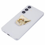Phone Ring Holder Kickstand Cat Head Shaped Adhesive Metal Phone Bracket