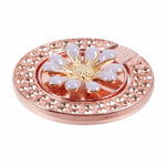 Round Phone Kickstand Adhesive Metal Phone Ring Holder Grip Flower Decoration