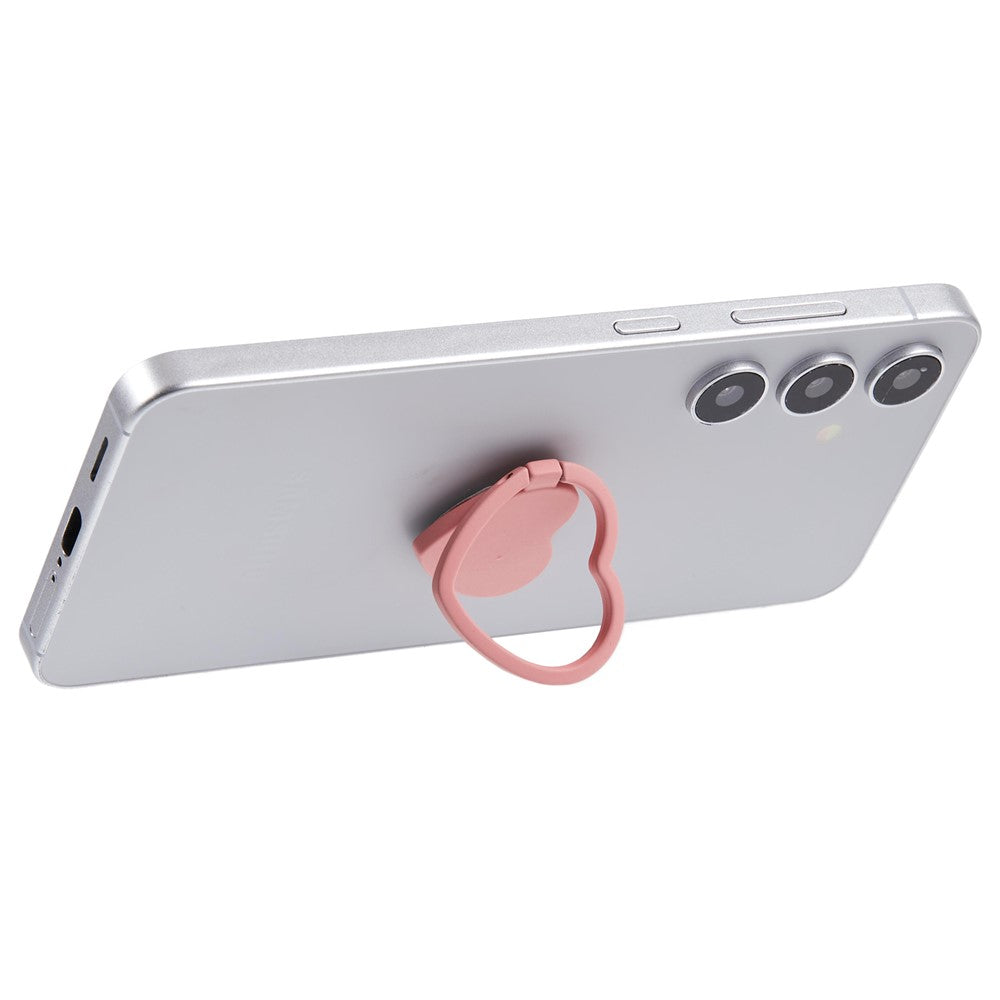 Cell Phone Ring Holder Kickstand Love Heart Shaped Metal Phone Grip