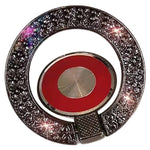 Cell Phone Ring Holder Kickstand Round Metal Rhinestones Finger Grip Loop