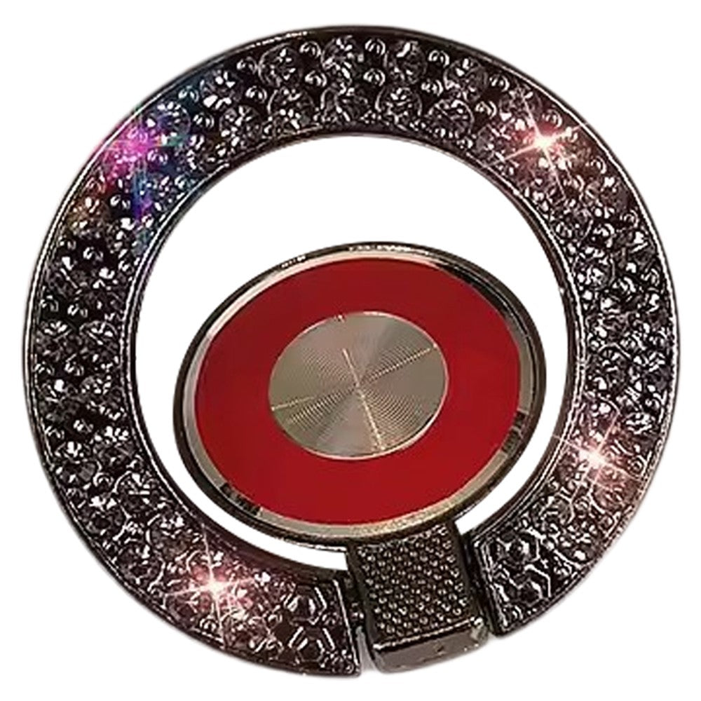 Cell Phone Ring Holder Kickstand Round Metal Rhinestones Finger Grip Loop