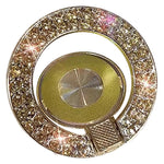 Cell Phone Ring Holder Kickstand Round Metal Rhinestones Finger Grip Loop