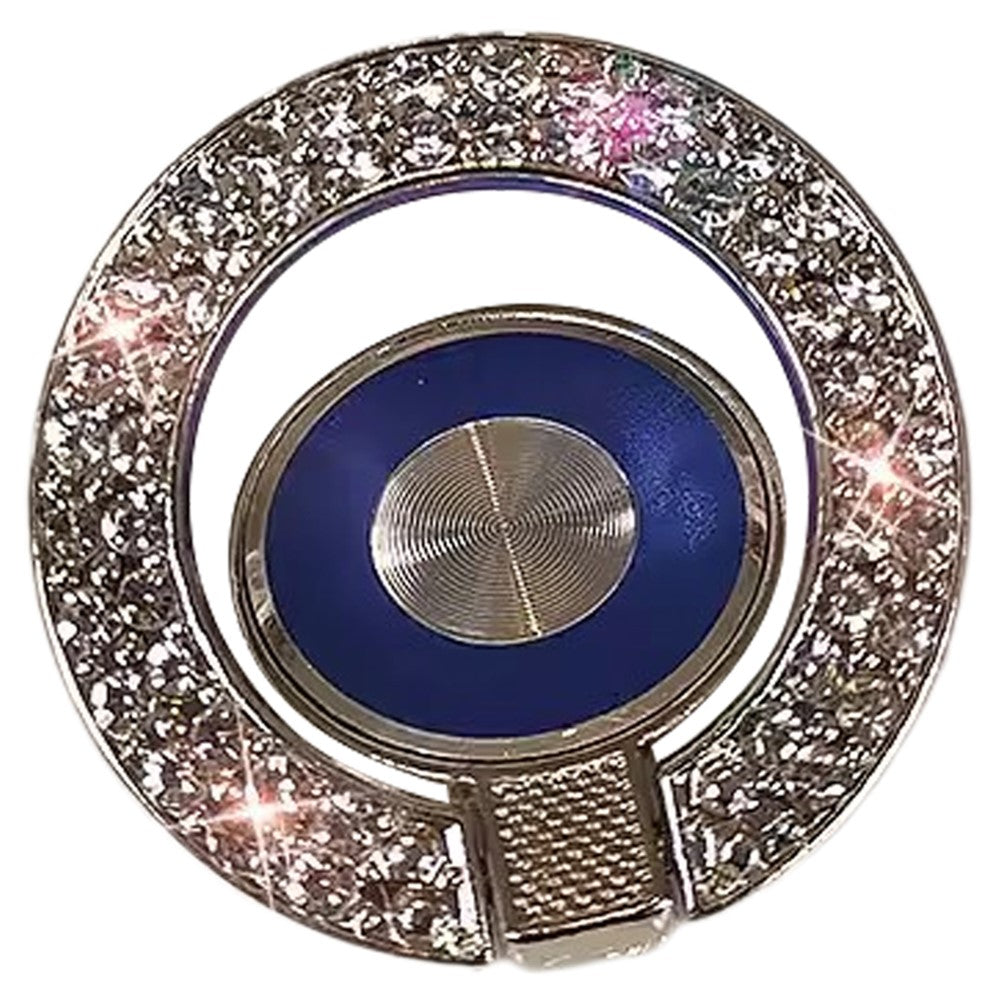 Cell Phone Ring Holder Kickstand Round Metal Rhinestones Finger Grip Loop
