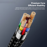 ESSAGER ES-X60 1m USB to Type-C Phone Charging Cable 3A Braided Data Cable