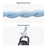 ENKAY 1m 3 in 1 USB to iP / Type-C / Micro USB 60W Charging Data Cable Braided Wire