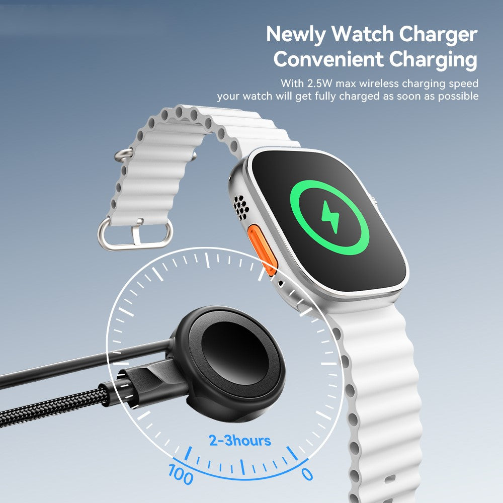 ESSAGER 5 in 1 Charging Cable 2M Fast Charging PD 60W Data Sync 480Mbps Cable for Phone  /  Tablet  /  Watch