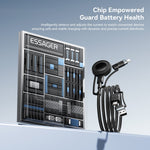 ESSAGER 5 in 1 Charging Cable 2M Fast Charging PD 60W Data Sync 480Mbps Cable for Phone  /  Tablet  /  Watch