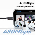 ESSAGER 3 in 1 Charging Cable for Watch  /  Phone  /  Type-C Devices PD 100W Fast Charging Data Cable