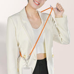 120cm Crossbody Phone Lanyard Charging Cable Type-C to L-Port Adapter Universal Cell Phone Strap