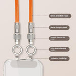 120 cm Crossbody Lanyard Telefonopladningskabel Type-C til L-port 27W Hurtigopladningskabel Mobiltelefonstrop