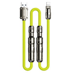 WEKOME WDC-77 3-in-1 Multi Charging Cable 240W Super Fast Charge Silicone Data Cable For USB  /  Type-C  /  iP