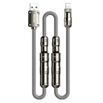 WEKOME WDC-77 3-in-1 Multi Charging Cable 240W Super Fast Charge Silicone Data Cable For USB  /  Type-C  /  iP