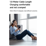 MCDODO CA-6780-IN-1 USB-C Hurtigopladningskabel To USB-C Porte 100W Opladningskabel 1,5m Flettet